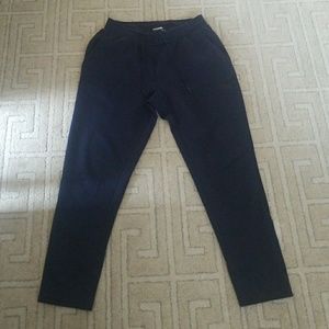 NAVY PUMA SWEATPANTS